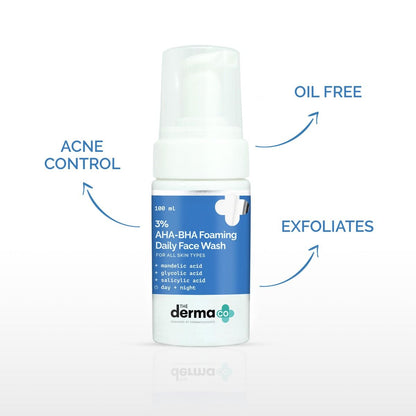 3% AHA+BHA Foaming Daily Face Wash 100ml