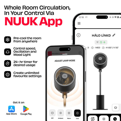 India's Most Silent Smart 3D Air Circulation Fan with NUUK App | HALO [v2 LNKD]