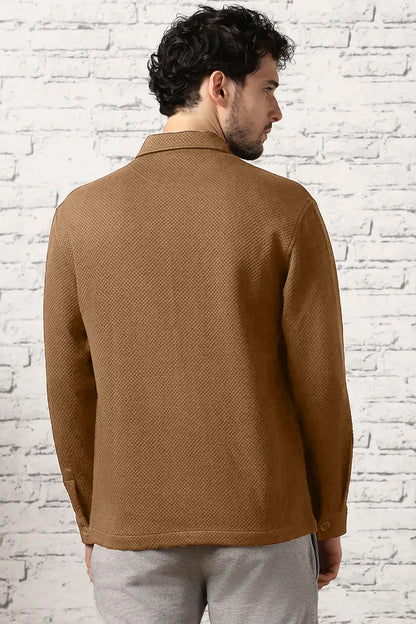 Relaxed Fit Textured Overshirt