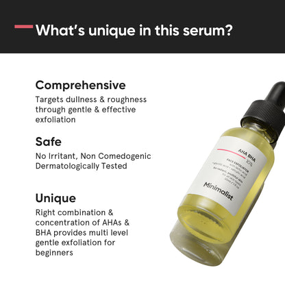 Minimalist AHA BHA 10% Face Exfoliator 30ml