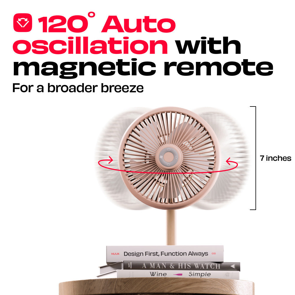 NUUK LIT v2  Table Top Fan with Mood Light