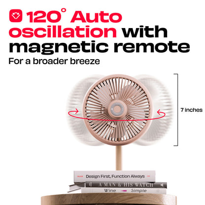 NUUK LIT v2  Table Top Fan with Mood Light