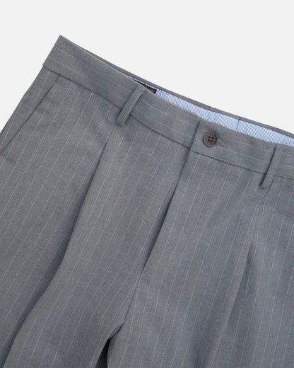 Bare Brown Relax Fit  Stripe Trouser - Grey