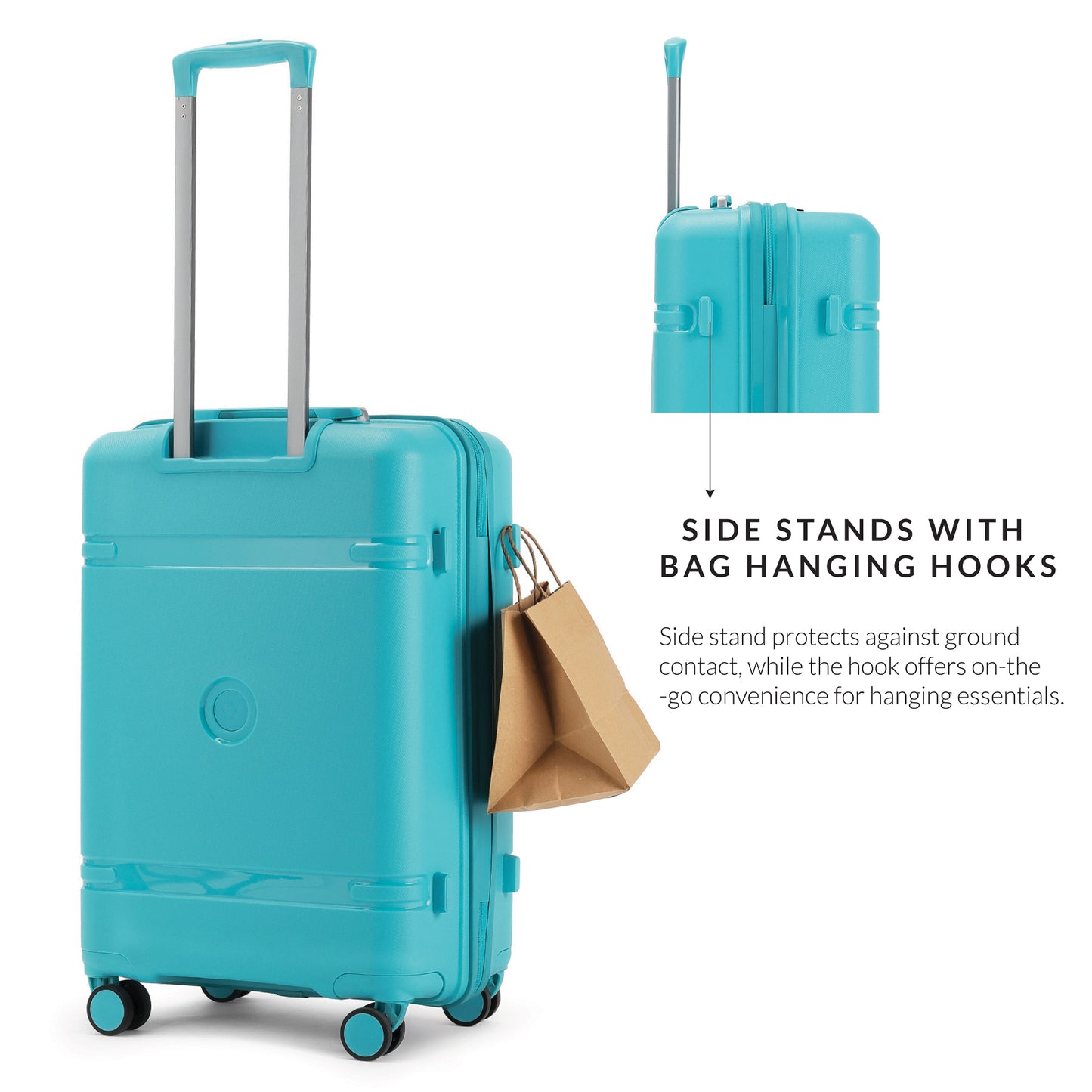 Carriall Drift ( PP ) Blue hardsided 24 inch check-in luggage