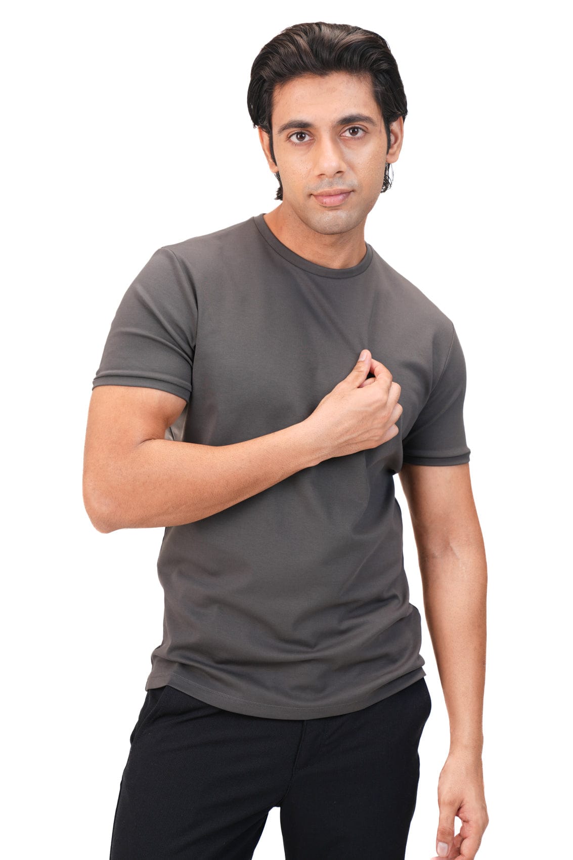 Absolute Cotton Crew - Ash Grey