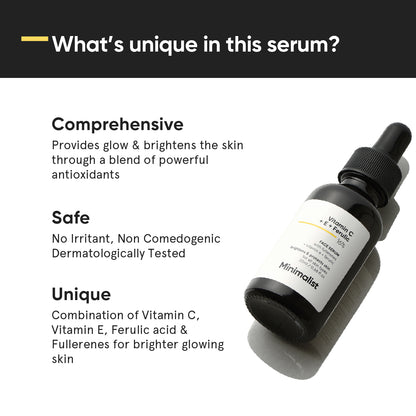 Minimalist Vitamin C + E + Ferulic 16% Face Serum 20ml