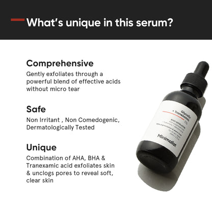 Minimalist Glycolic + Tranexamic 11% Body Exfoliator 60ml