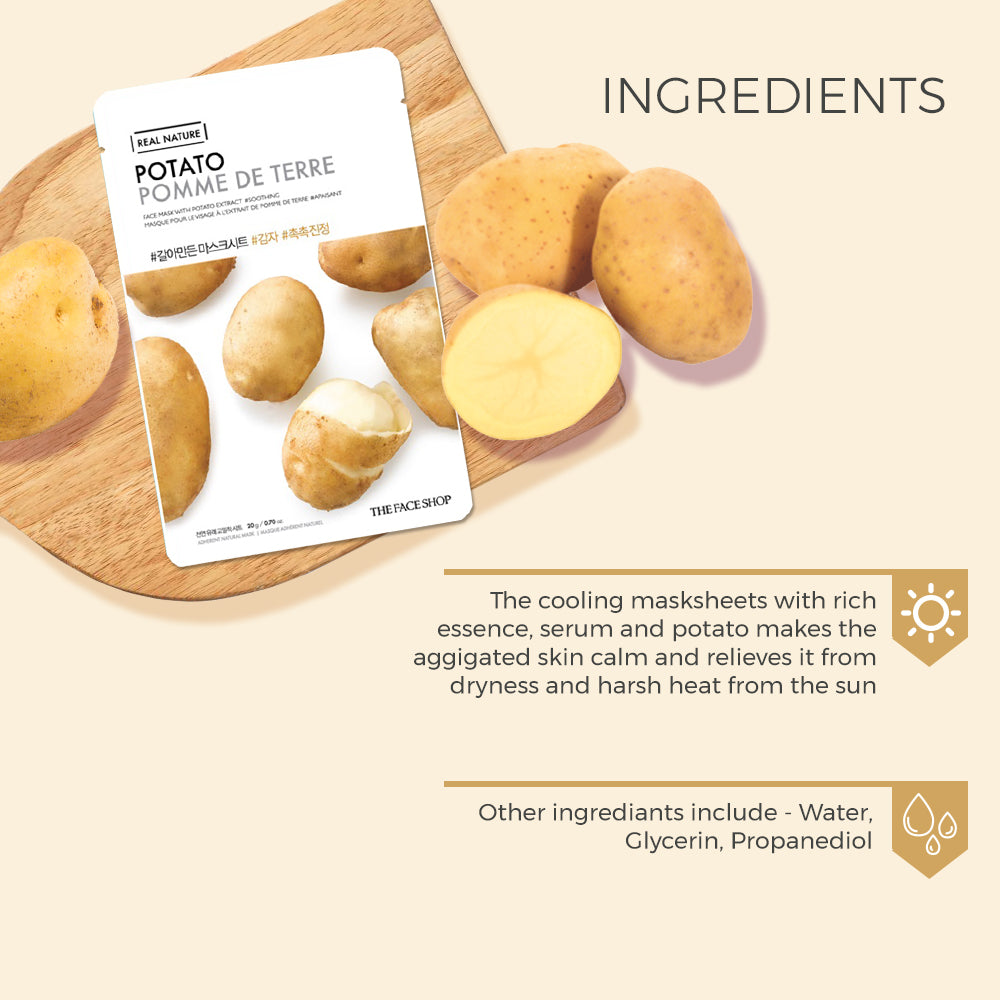 Real Nature Potato Face Mask 20g