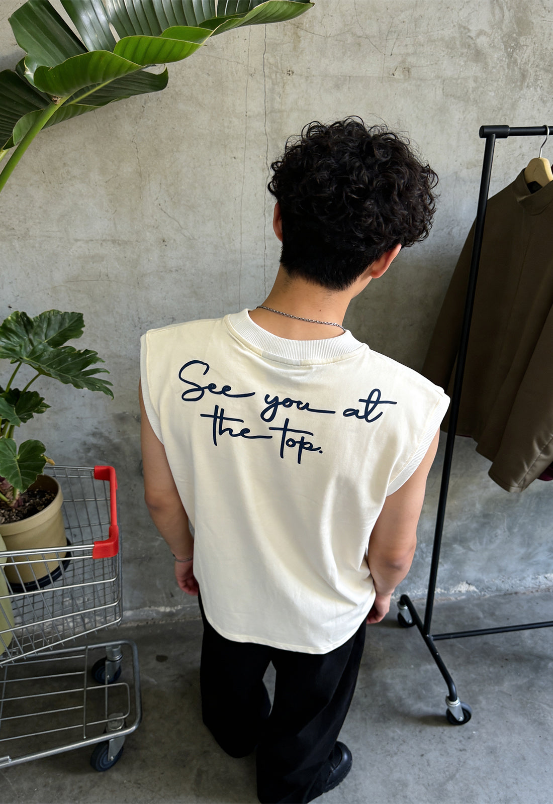 At The Top Cream Vest