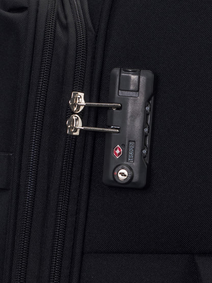 Carriall Eternal Medium Size Black Check-in Luggage