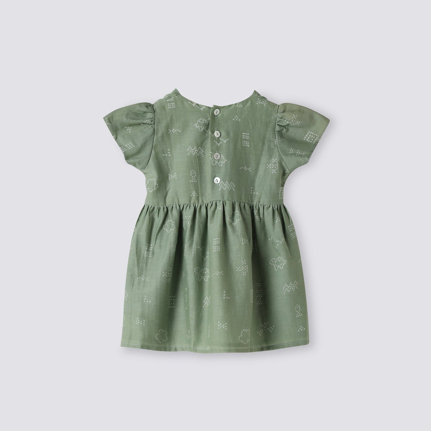 Cotton Silk Dress | Hand-Block Printed