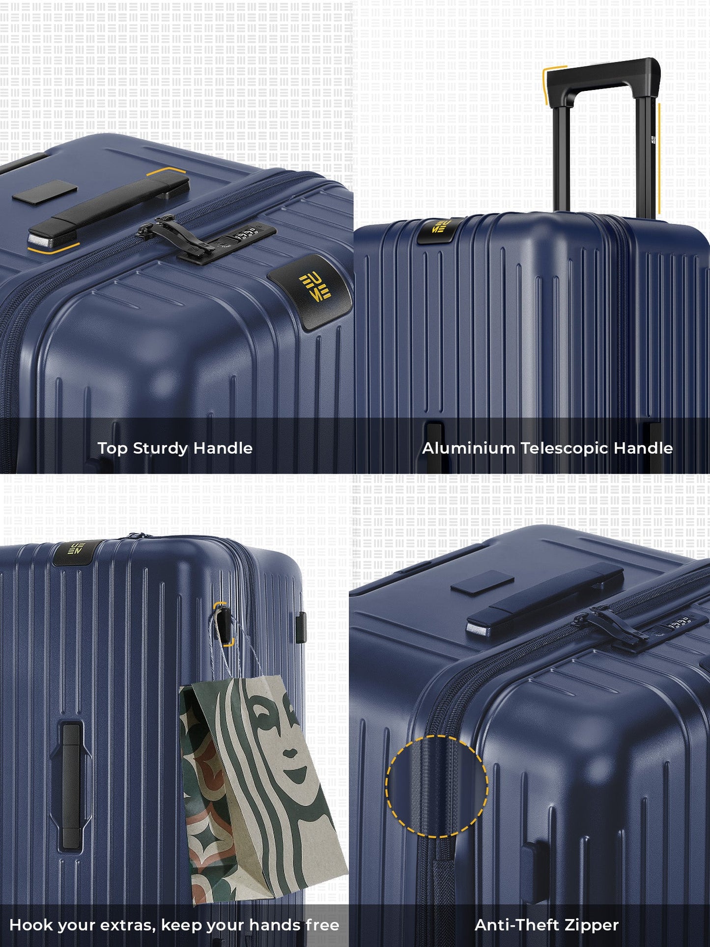 Trunk Check-In Plus- Midnight Blue