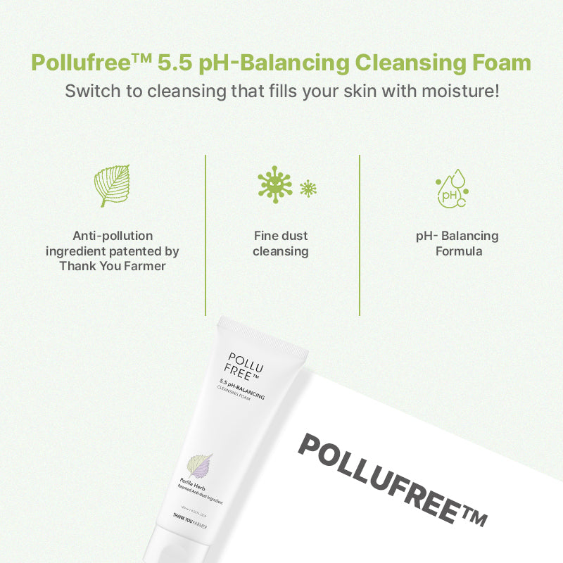 Thank You Farmer Pollufree 5.5 pH-Balancing Cleansing Foam | Thank You Farmer at Broadway