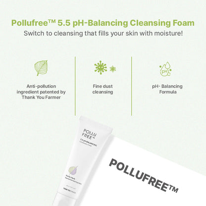 Thank You Farmer Pollufree 5.5 pH-Balancing Cleansing Foam | Thank You Farmer at Broadway