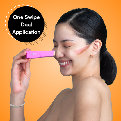 Get Even Dual Smudge Highlight + Blush Stick | Type Beauty Inc. at Broadway