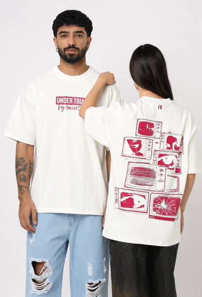 Under Trial By Society White T-Shirt