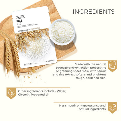 Real Nature Rice Face Mask 20g
