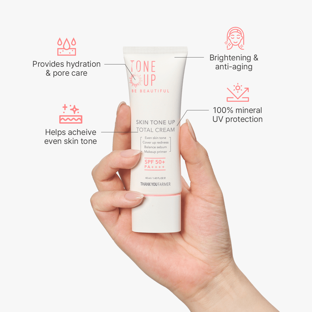 Thank You Farmer Skin Tone Up Total Cream SPF50+ PA++++ | Thank You Farmer at Broadway