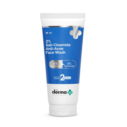 2% Sali-Cinamide Anti-Acne Face Wash with 2% Salicylic Acid & 2% Niacinamide - 80ml