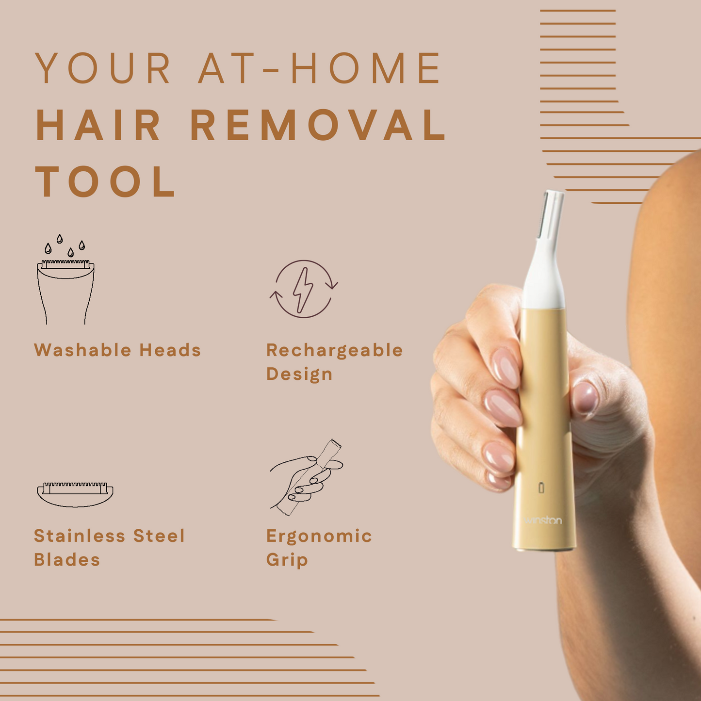 3 in 1 Bikini & Body Trimmer | Painless Bikini Hair Removal For Women | Winston at Broadway