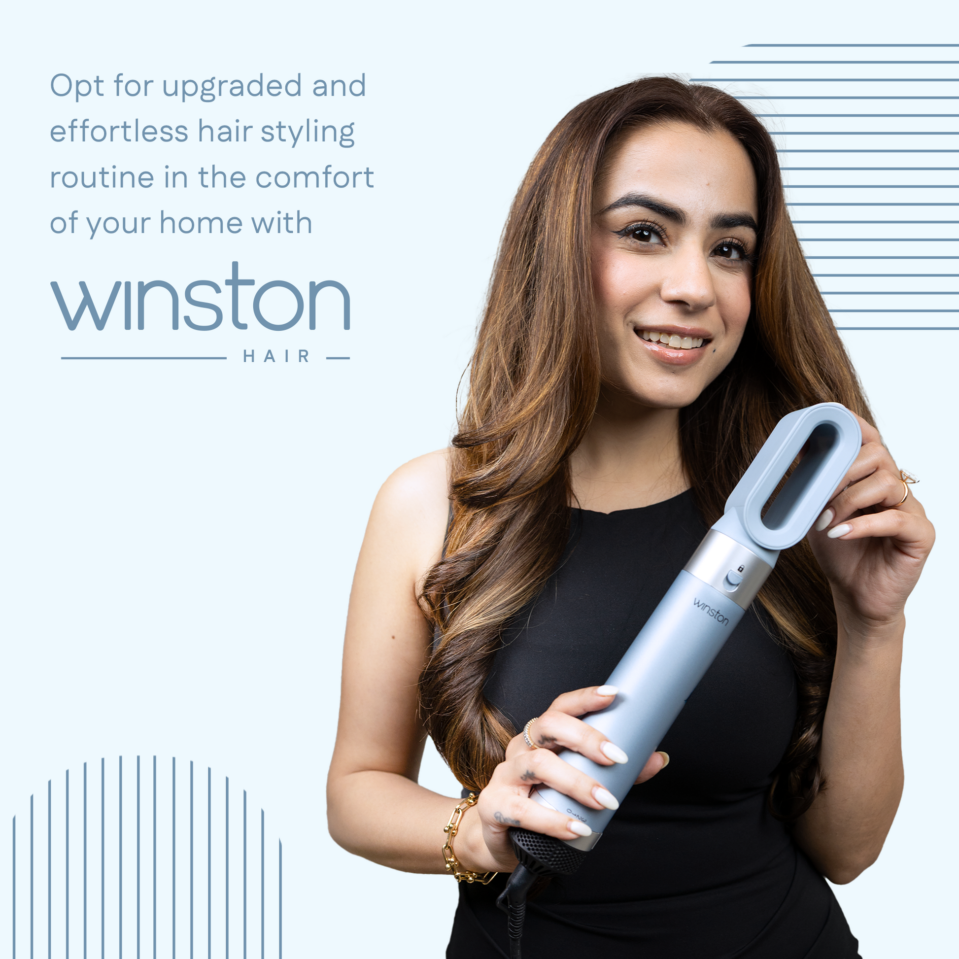 5 in 1 Hair Blow Brush | Auto Curler, Dryer, Straightener & Styler -1 | Winston at Broadway