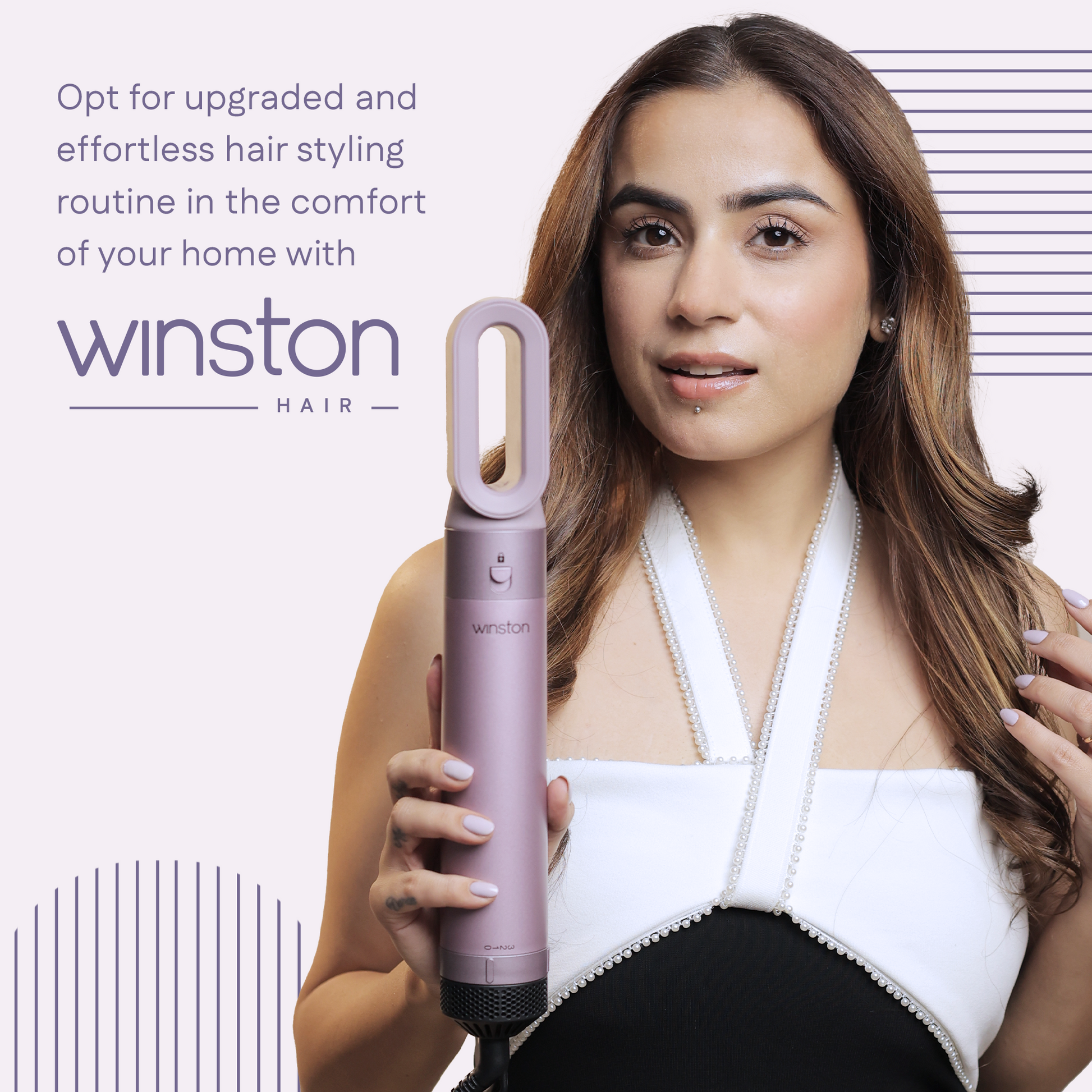 5 in 1 Hair Blow Brush | Auto Curler, Dryer, Straightener & Styler -1 | Winston at Broadway