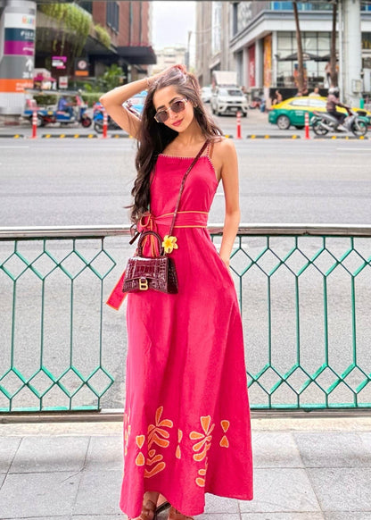 Clara Linen Blend Maxi | Style Island at Broadway