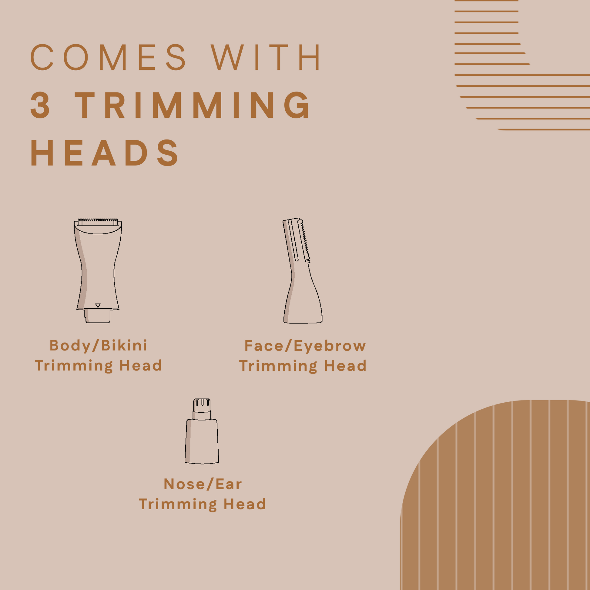 3 in 1 Bikini & Body Trimmer | Painless Bikini Hair Removal For Women | Winston at Broadway