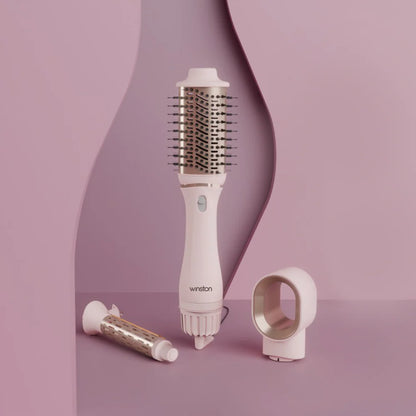 4 in 1 Hair Blow Brush | Dry, Curl & Volumize with Adjustable Heat