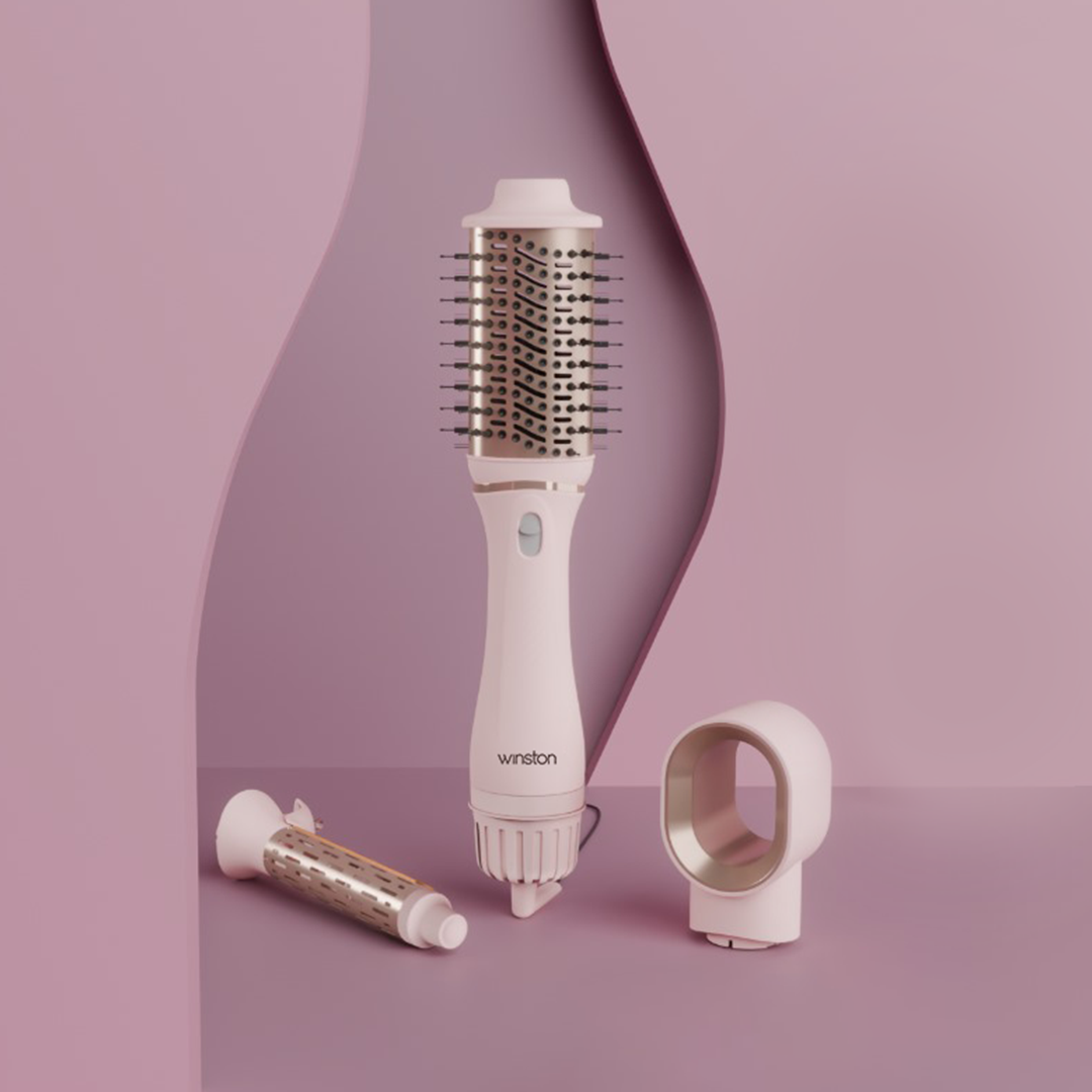 3 in 1 Hair Blow Brush - Grey