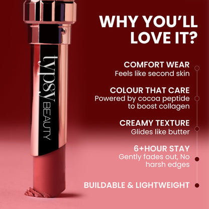 Cocoa Peptide Velvet Matte Lipstick | Typsy at Broadway