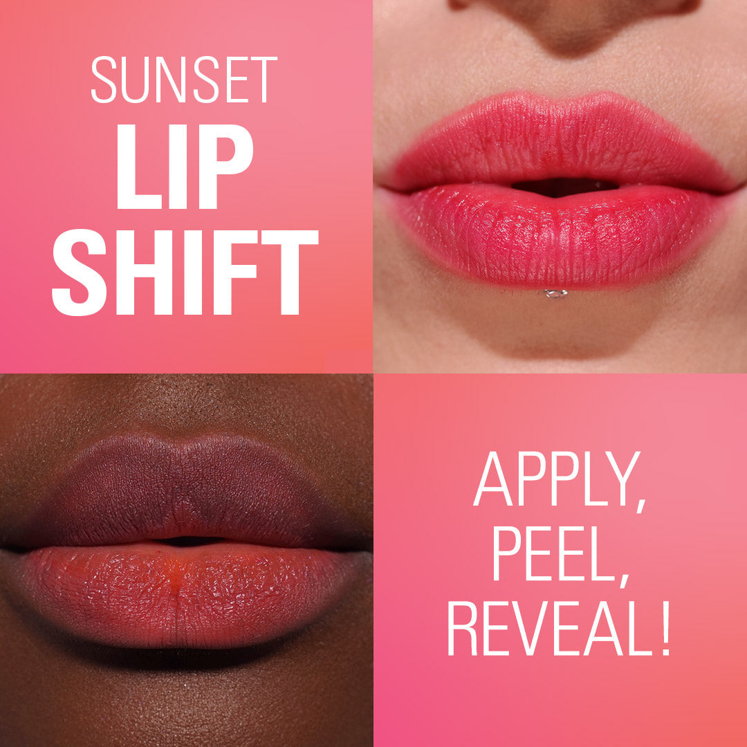 Sunset Lip Shift Peel Off Lip Stain - Flushed Pink | Makeup Revolution at Broadway