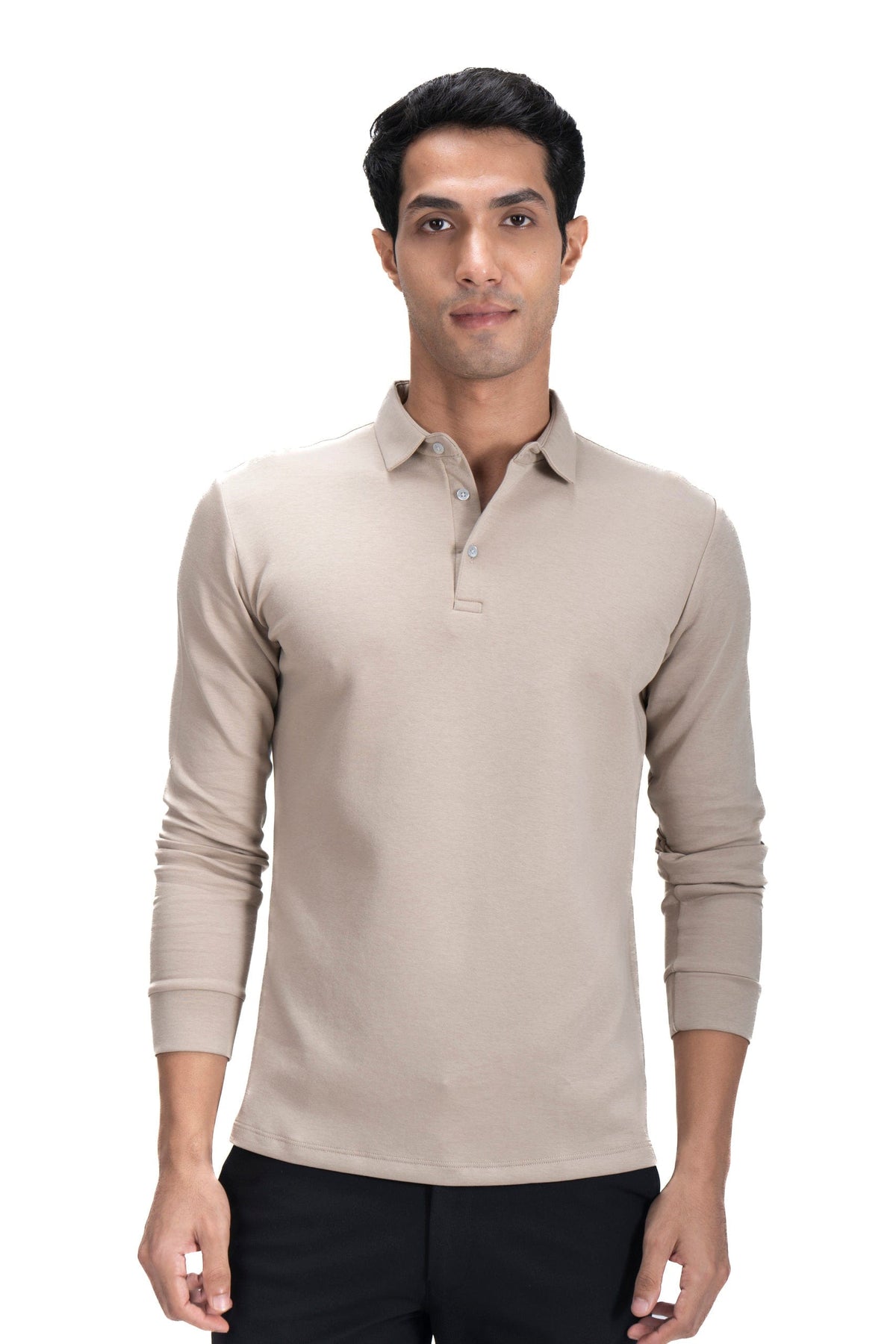 Legacy Polo Sweater - Oatmilk