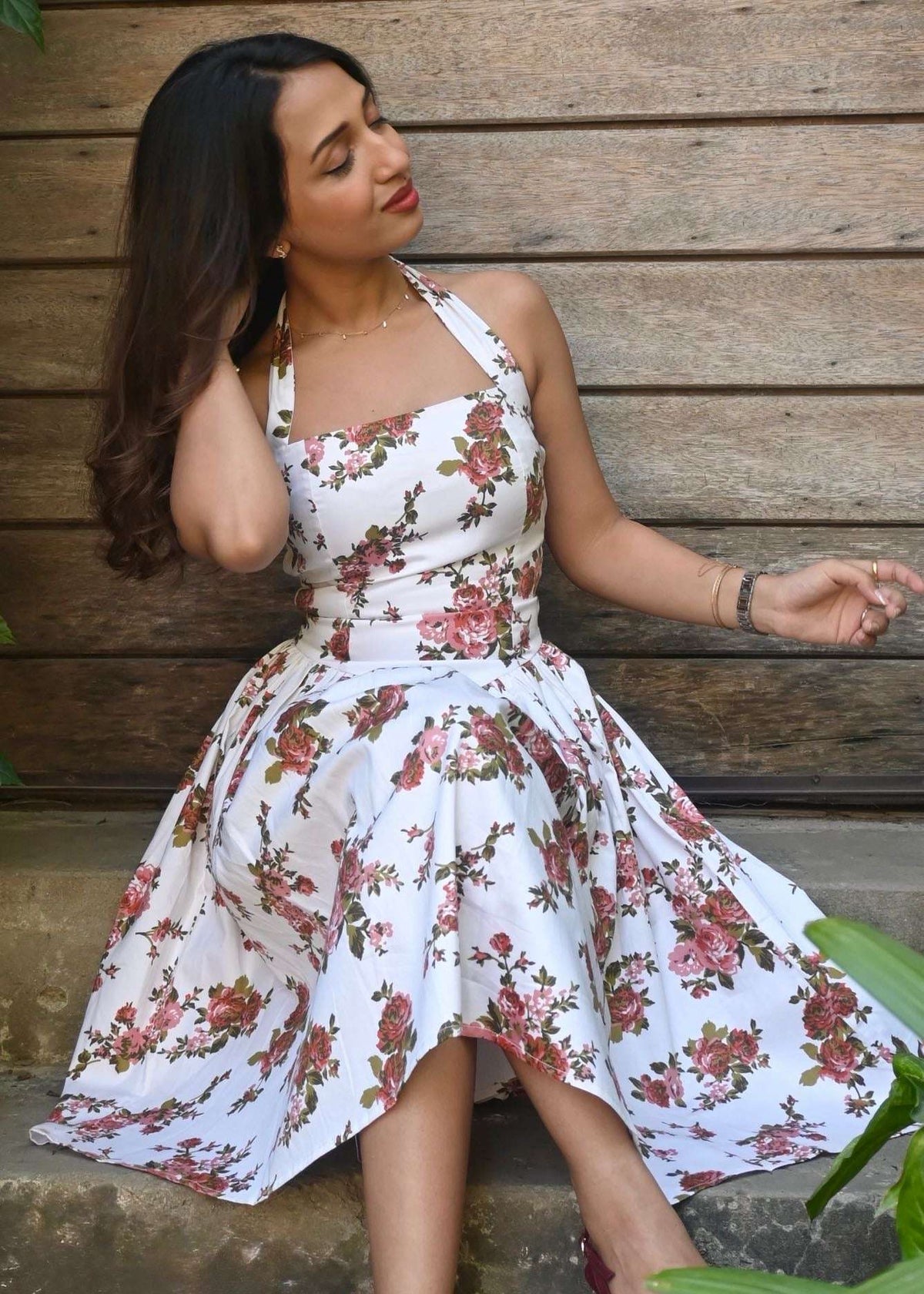 Rose bunch dress