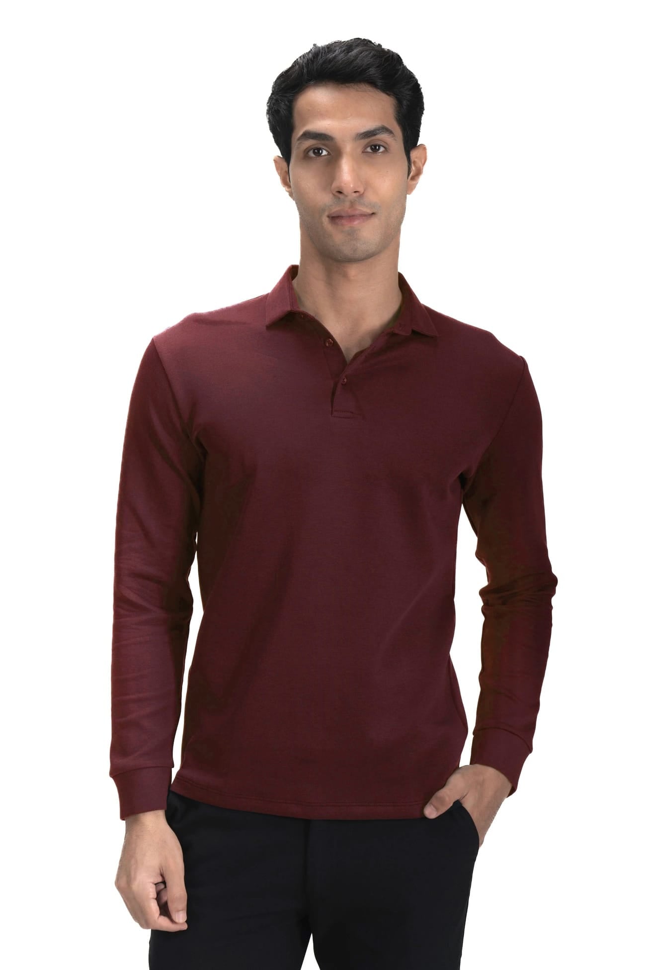 Legacy Polo Sweater - Red Clay