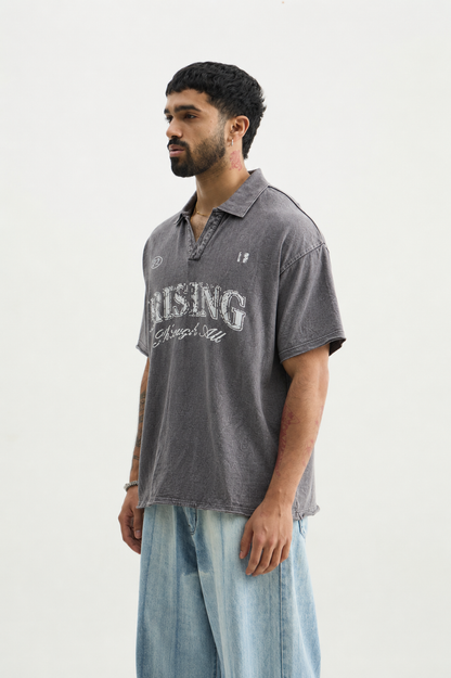 Charcoal Rising Through All Polo
