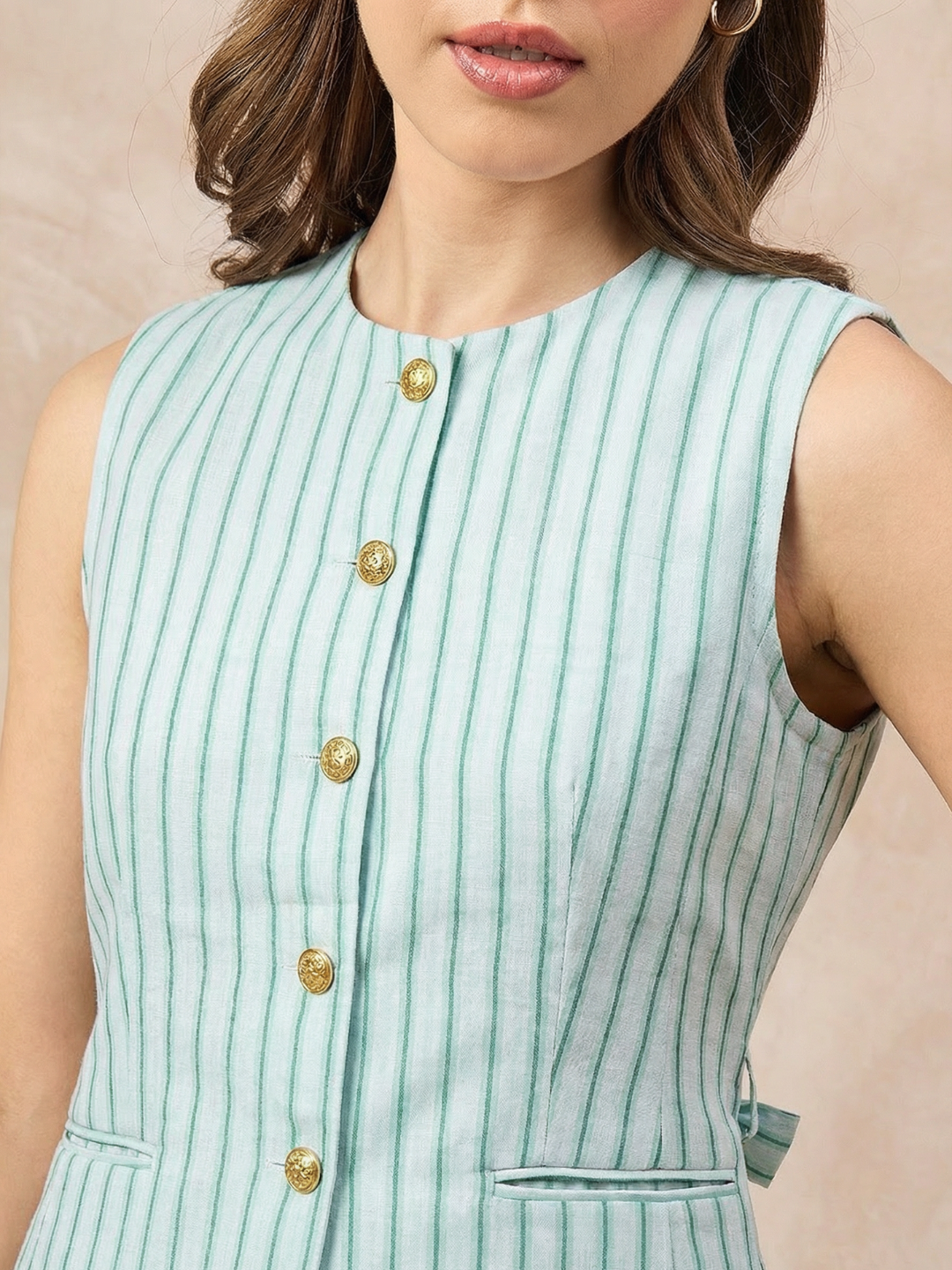 Pure Linen Tailored Waistcoat