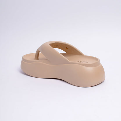 Biscuit Beige Thong Slides | CAI at Broadway