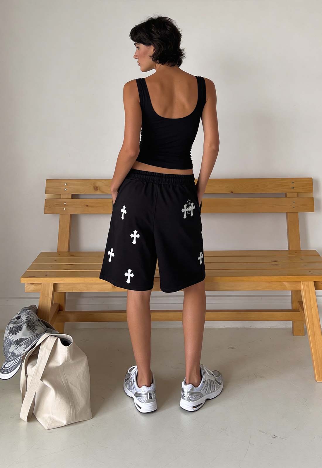Gothic Cross Shorts