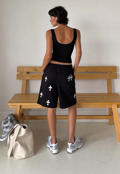 Gothic Cross Shorts