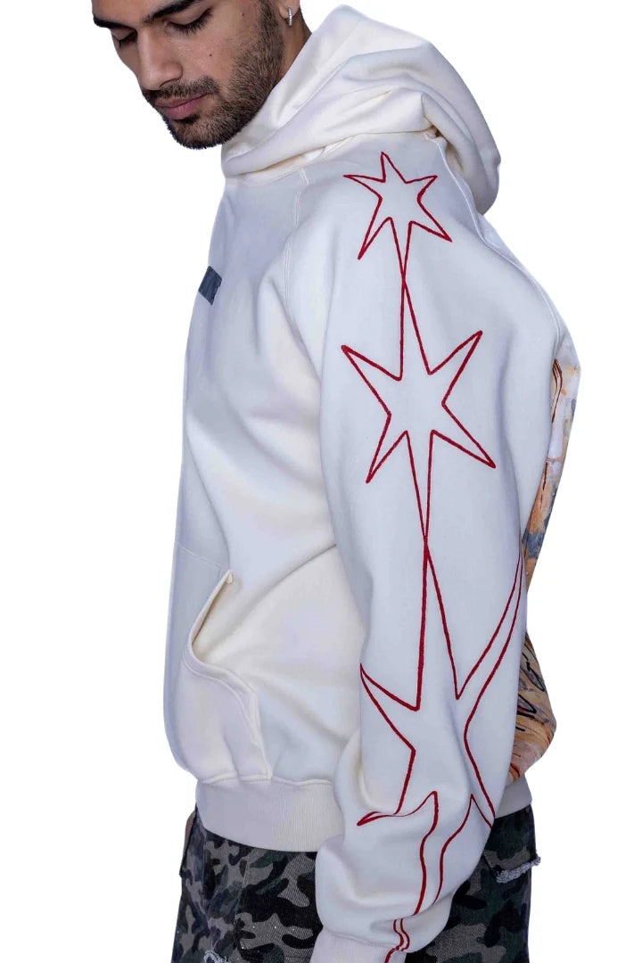 NO GUTS NO GLORY HAND PAINTED HOODIE | VALKYRE at Broadway