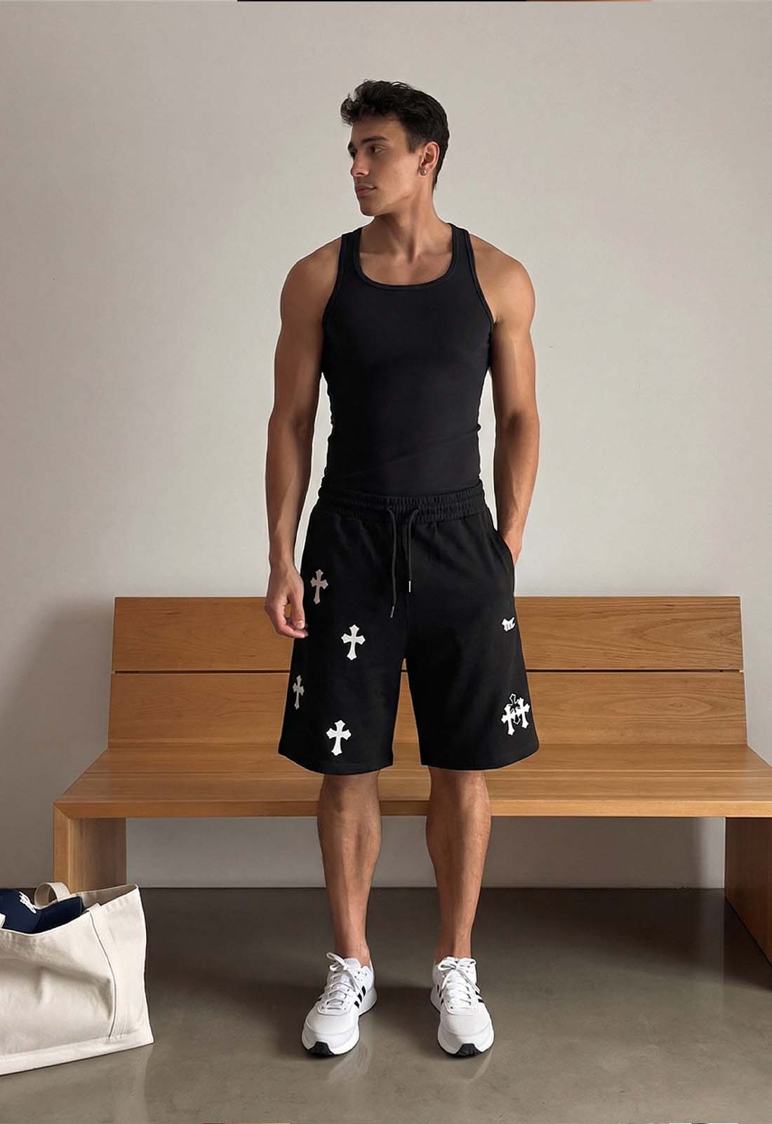 Gothic Cross Shorts