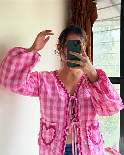 Heart Applique Shirt Top