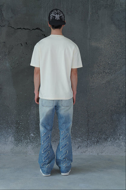 BLUE REWORK VALKYRE JEANS