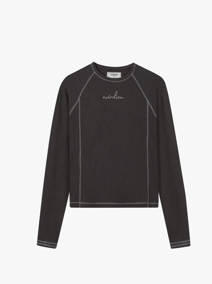 Waffle Contrast Stitch Tee