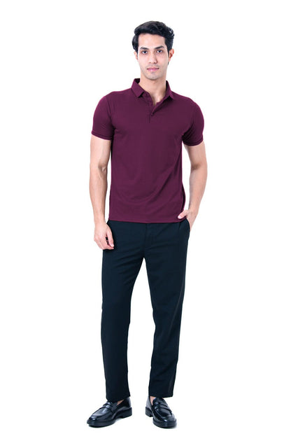 Cardinal Polo Twill- Divine Maroon