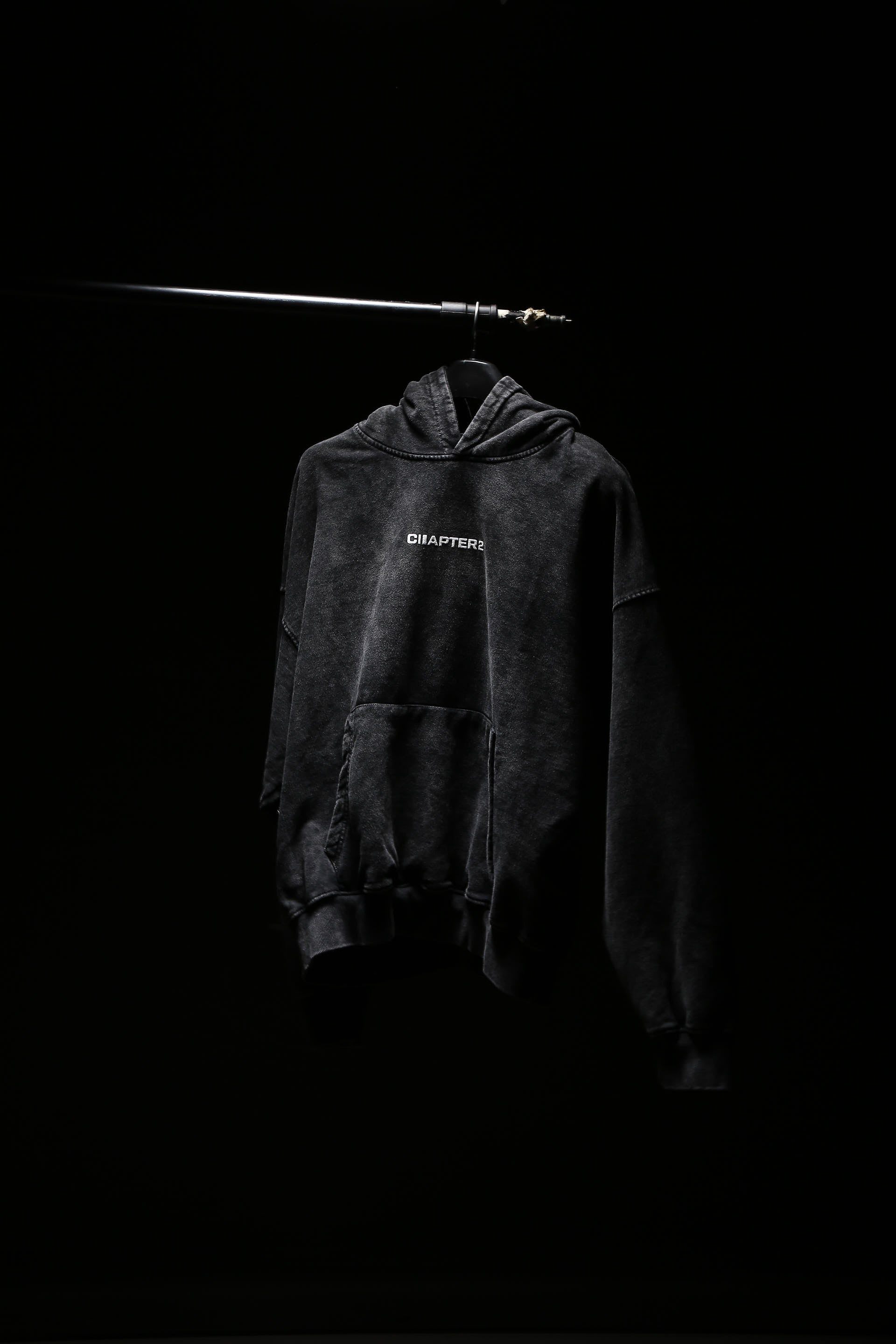 Acid Wash Grey Hoodie