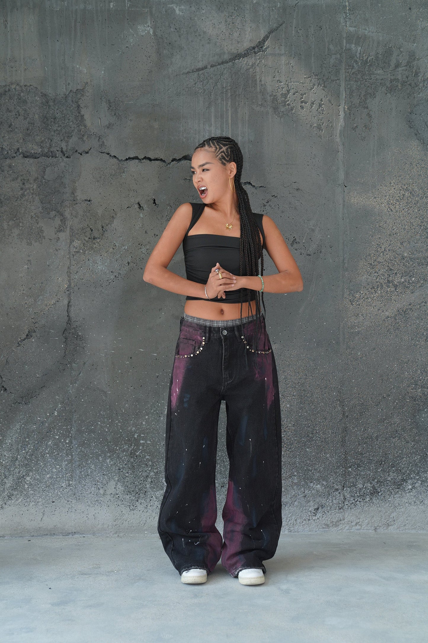 PURPLE STATIC VALKYRE JEANS