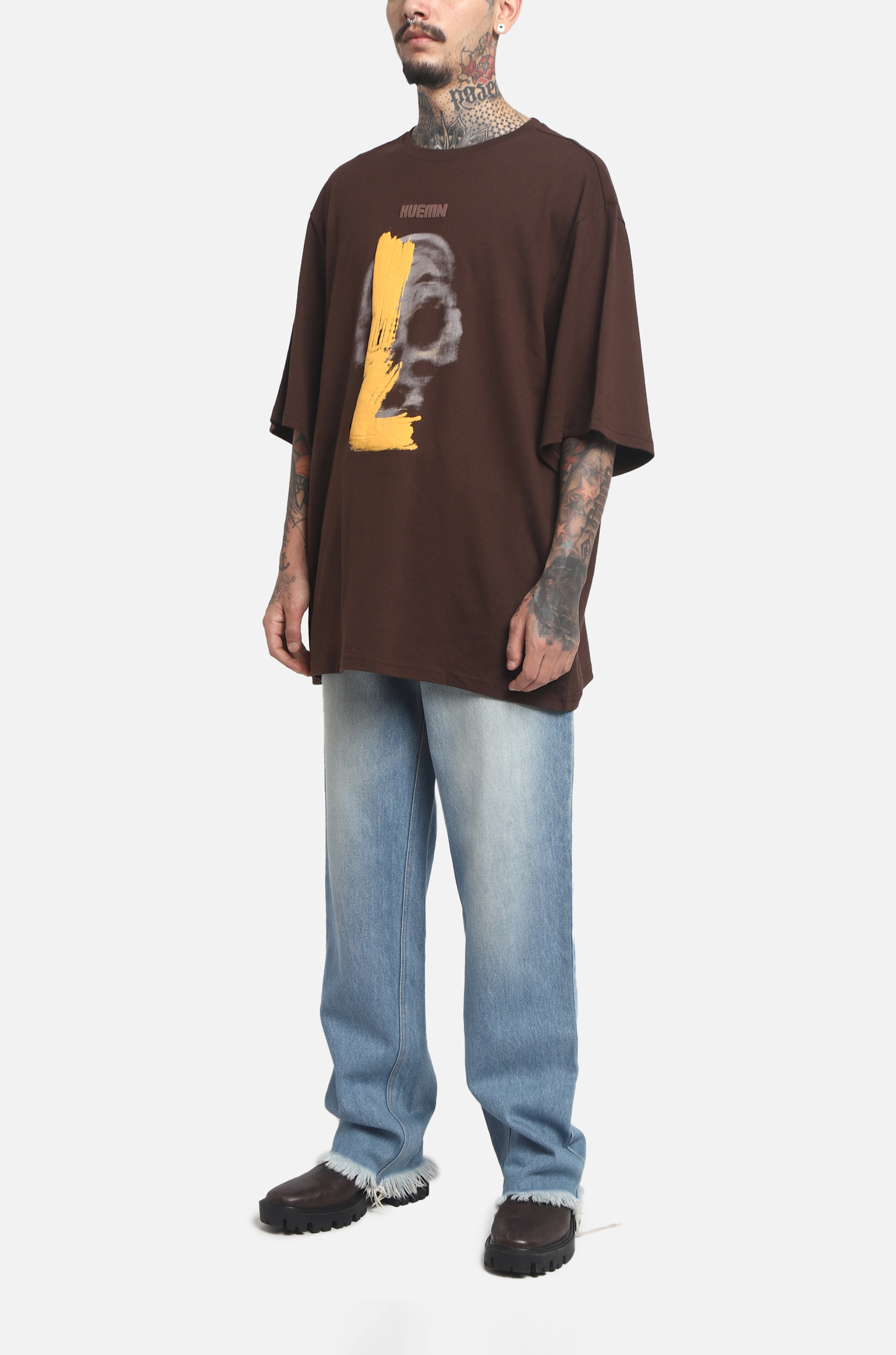 The HUEMN Skull T-shirt (Chocolate Brown) : Edition 2 | Huemn at Broadway
