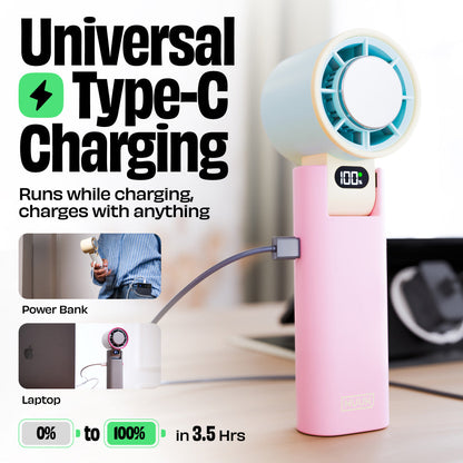 Nuuk BFF Rechargeable Personal Fan with IceTouch - Ice Metal Grey | NUUK at Broadway